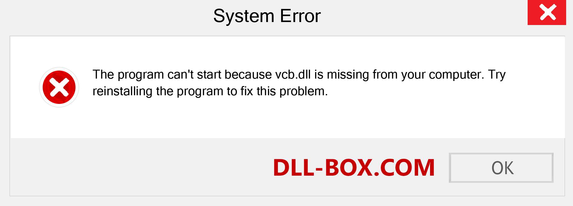  vcb.dll file is missing?. Download for Windows 7, 8, 10 - Fix  vcb dll Missing Error on Windows, photos, images